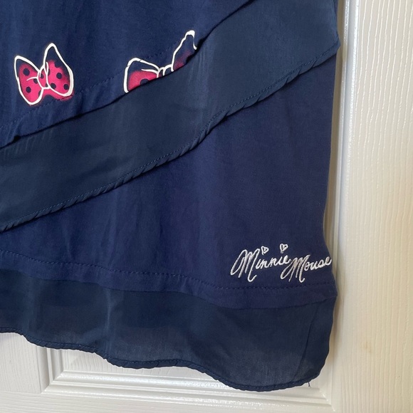 Disney Bow Minnie Mouse Women’s Size L shirt in Rayon Spandex and Polyester - Picture 4 of 9